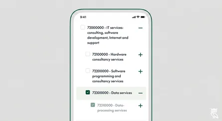 How to search by category